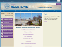 Tablet Screenshot of cityofhometown.org